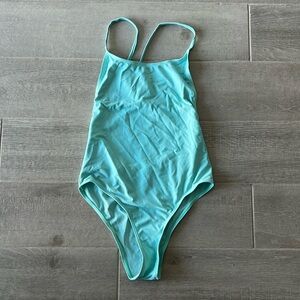 SHEIN Teal One Piece Bathing Suit